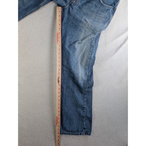 Vintage Levis 514 Jeans Mens 36x32 Blue Straight Fit Stretch 5 Pocket Faded - Picture 6 of 16